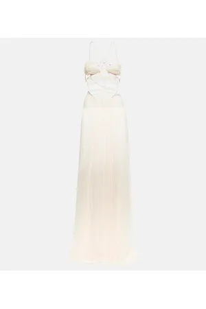Nensi Dojaka Bridal Robe aus Seidenchiffon