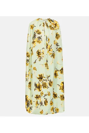 Jil Sander Bedrucktes Midikleid