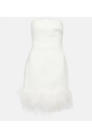 Rebecca Vallance Bridal Minikleid Evelyn mit Federn
