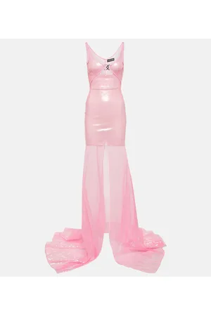 DAVID KOMA Robe mit Pailletten