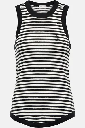 Saint Laurent Top Cassandre aus Jersey