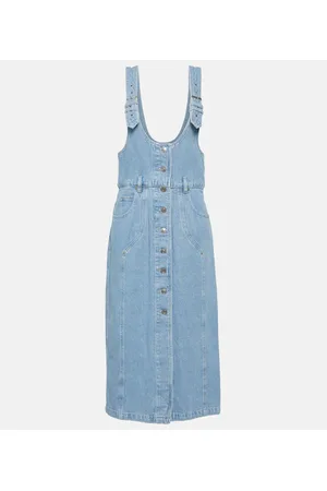 Marant Etoile Midikleid Filipine aus Denim