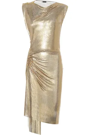 Paco rabanne Minikleid aus Metallic-Mesh
