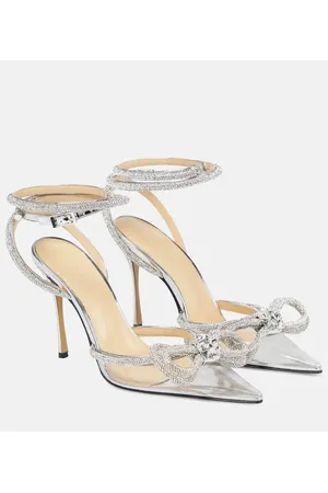 Mach & Mach Verzierte Pumps Double Bow mit Lackleder