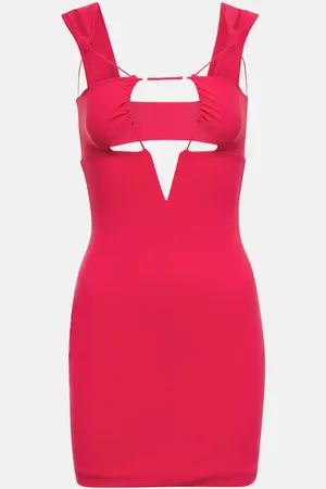 Nensi Dojaka Minikleid mit Cut-outs