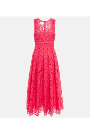 Giambattista Valli Midikleid aus Makramee-Spitze