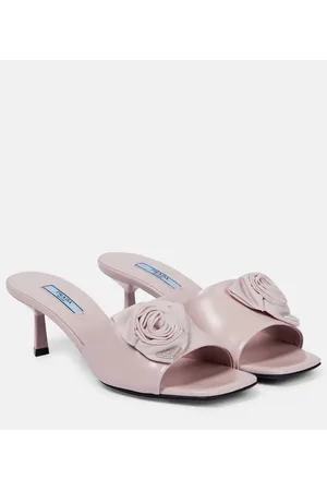 Prada Pantoletten aus Leder