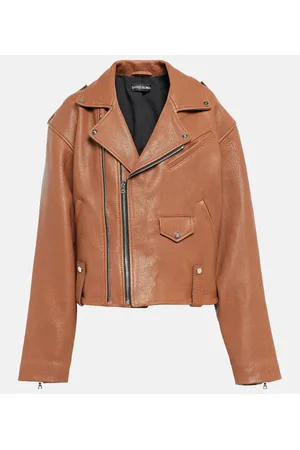 DAVID KOMA Oversize-Jacke aus Leder