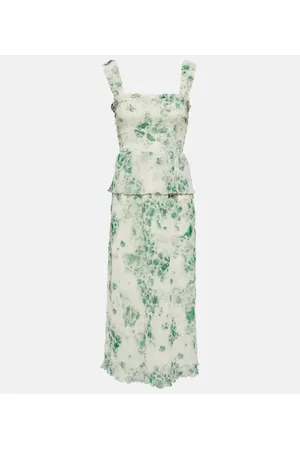 Ganni Midikleid aus Georgette