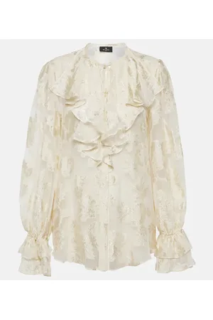 Etro Bedruckte Bluse aus Seiden-Crepon