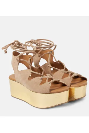 See by Chloé See By Chloé Plateausandalen Liana 70 aus Veloursleder