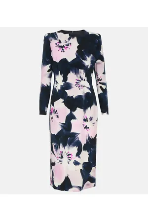 DRIES VAN NOTEN Bedrucktes Midikleid aus Jersey