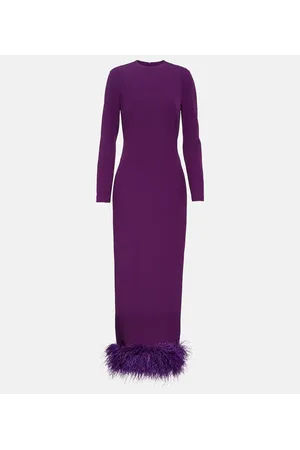 Safiyaa Verzierte Off-Shoulder-Robe aus Crêpe
