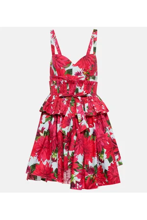 Oscar de la Renta Minikleid aus Baumwollpopeline