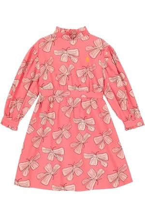 The Animals Observatory Kleid Tortoise aus Baumwolle und Leinen