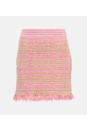 LOVESHACKFANCY Minirock Balsam aus Tweed