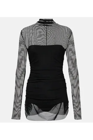 Norma Kamali Minikleid aus Mesh