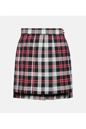 Thom Browne Minirock aus einem Wollgemisch