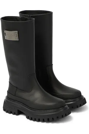 Dolce & Gabbana Stiefel mit Leder