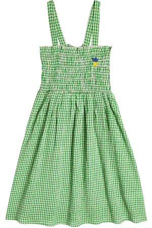 Bobo Choses Kleid Vichy aus Leinen und Baumwolle