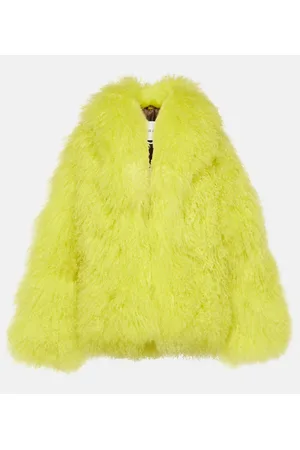 The Attico Cropped-Mantel aus Faux Fur