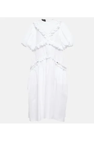 Simone Rocha Midikleid aus Baumwolle