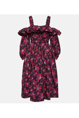 ULLA JOHNSON Midikleid Caprice aus Baumwollpopeline