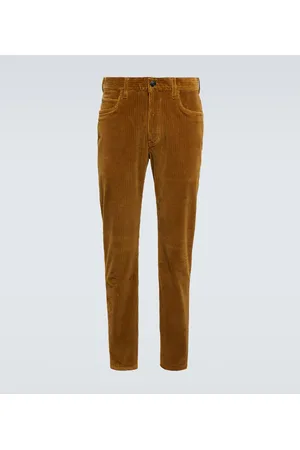 Loro Piana Schmale Hose Doccio aus Cord