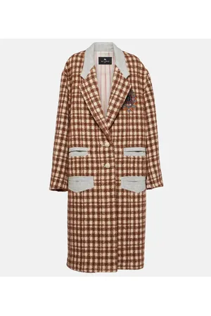 Etro Bestickter Mantel aus einem Wollgemisch