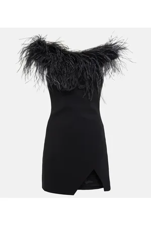 GIUSEPPE DI MORABITO Minikleid mit Federn