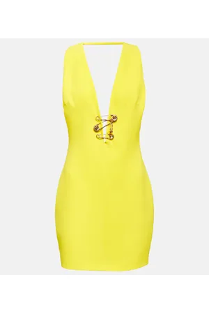 VERSACE Minikleid Safety Pin aus Seide
