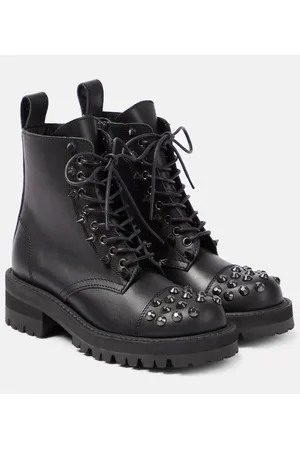JUNYA WATANABE Verzierte Schnürstiefel aus Leder