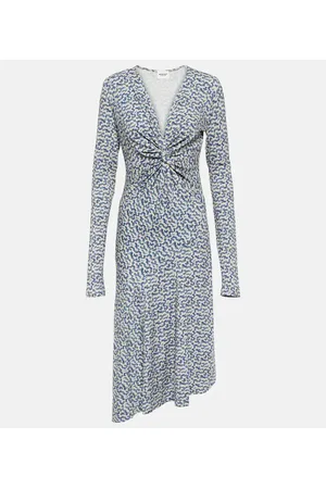 Marant Etoile Bedrucktes Midikleid Lania aus Jersey