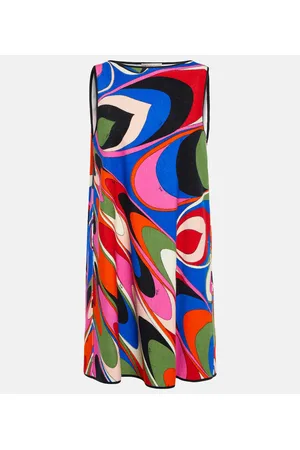 Puccini Minikleid Onde aus einem Baumwollgemisch