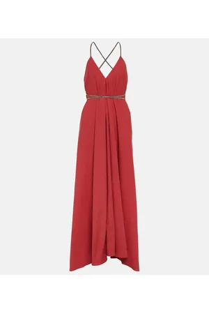 Brunello Cucinelli Maxikleid aus Baumwollpopeline