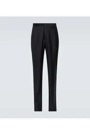 Giorgio Armani Schmale Hose aus Wolle und Kaschmir