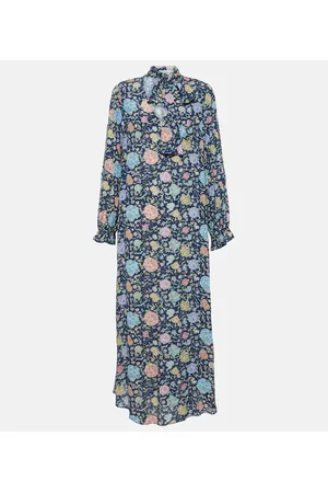 RIXO London Bedrucktes Midikleid Ferne aus Crêpe