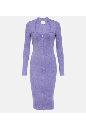Isabel Marant Midikleid Zael aus einem Wollgemisch