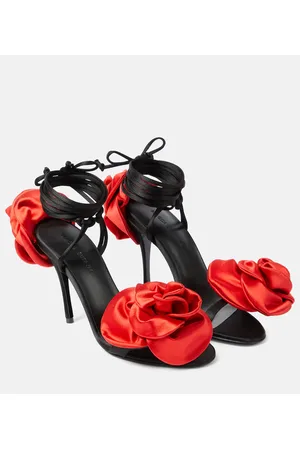 MAGDA BUTRYM Verzierte Sandalen aus Satin