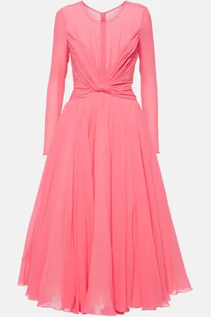 Giambattista Valli Midikleid aus Seiden-Georgette