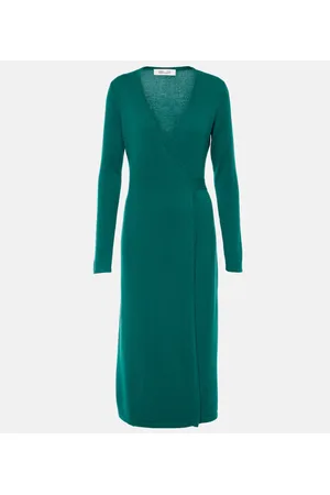 Diane von Furstenberg Wickelkleid Astrid aus Wolle und Kaschmir