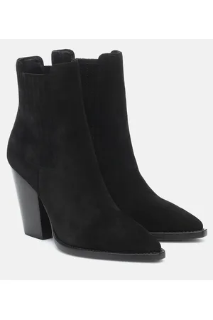 Saint Laurent Ankle Boots Theo 96 aus Veloursleder