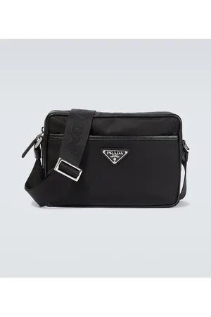 Prada Messenger Bag aus Re-Nylon und Leder