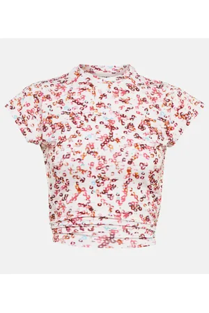 Marant Etoile Bedrucktes Cropped-Top Juvia aus Jersey