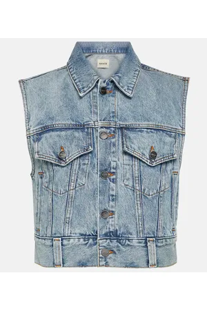 Khaite Cropped-Weste Lizzo aus Denim