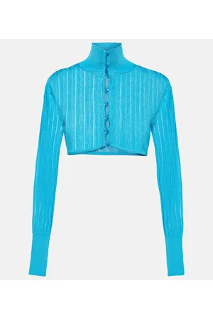 Alaïa Alaïa Cropped-Cardigan aus Rippstrick