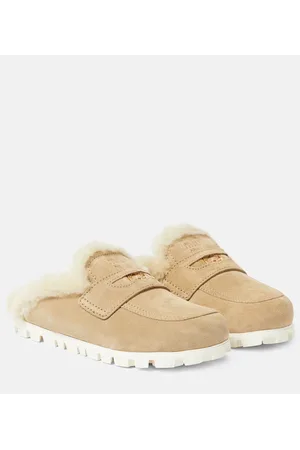 Miu Miu Slippers aus Veloursleder
