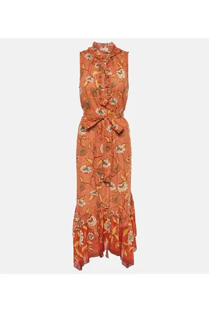 ULLA JOHNSON Bedrucktes Midikleid Beverly