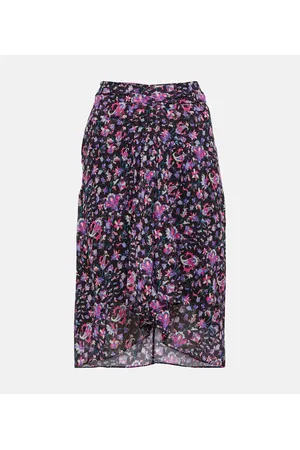 Marant Etoile Bedruckter Midirock Gibsi aus Baumwolle