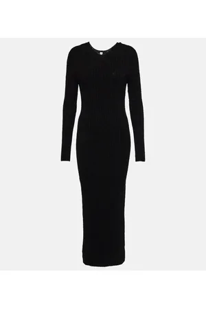 Totême Maxikleid aus einem Wollgemisch